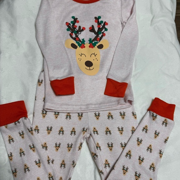 Ricrac Ruffle Christmas Dress Toddler Size 3 & PJ Essentials Christmas PJ’s SZ 3 - Picture 5 of 6